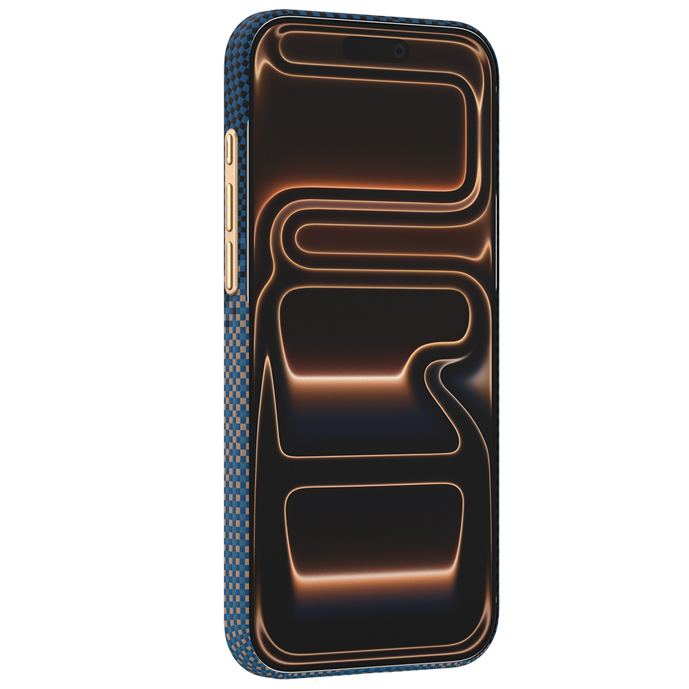 Apple iPhone 18 Pro Max Kılıf M-safe Şarj Özellikli Raptic Aramid Skin Serenity Serisi Karbon Kapak - 4