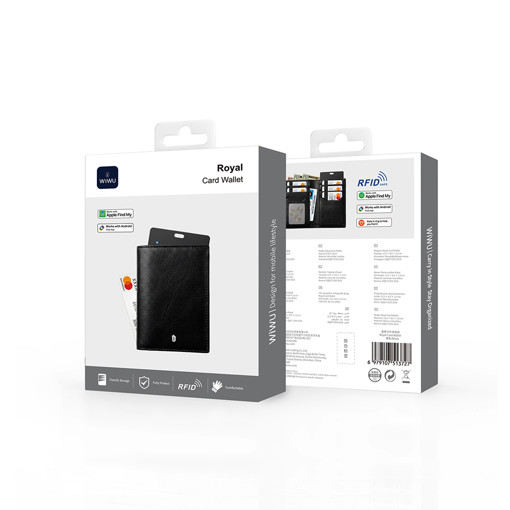 Wiwu Royal Wallet Android ve iOS Cihazlar için RFID Özellikli PU Deri Cüzdan - 5
