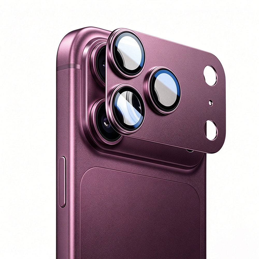 iPhone 18 Pro Max Mohseven Sapphire Alüminyum Safir Kamera Lens Koruyucu - 1