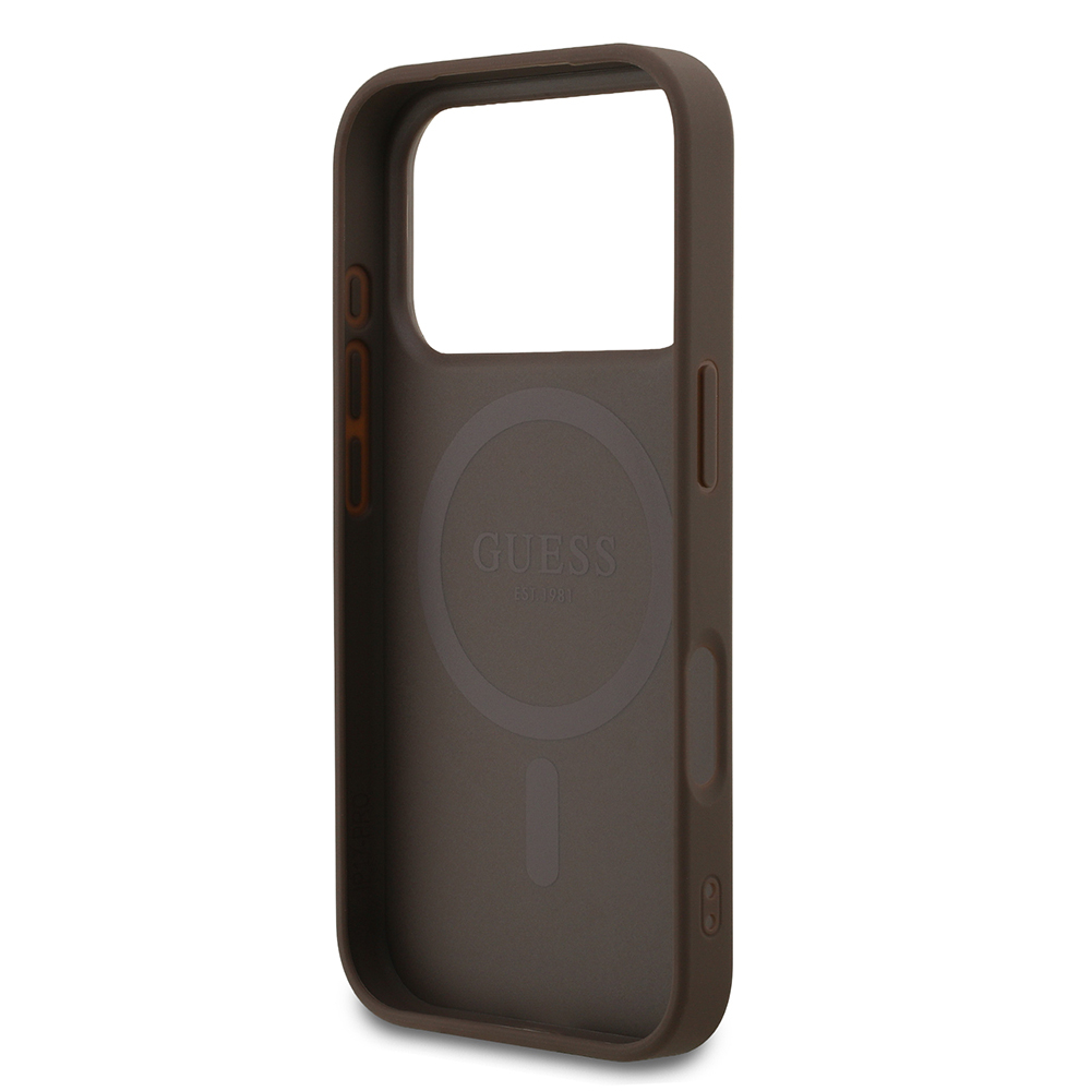 Apple iPhone 18 Pro Kılıf Guess Orjinal Lisanslı M-safe Şarj Özellikli Small 4G Classic Kapak - 6