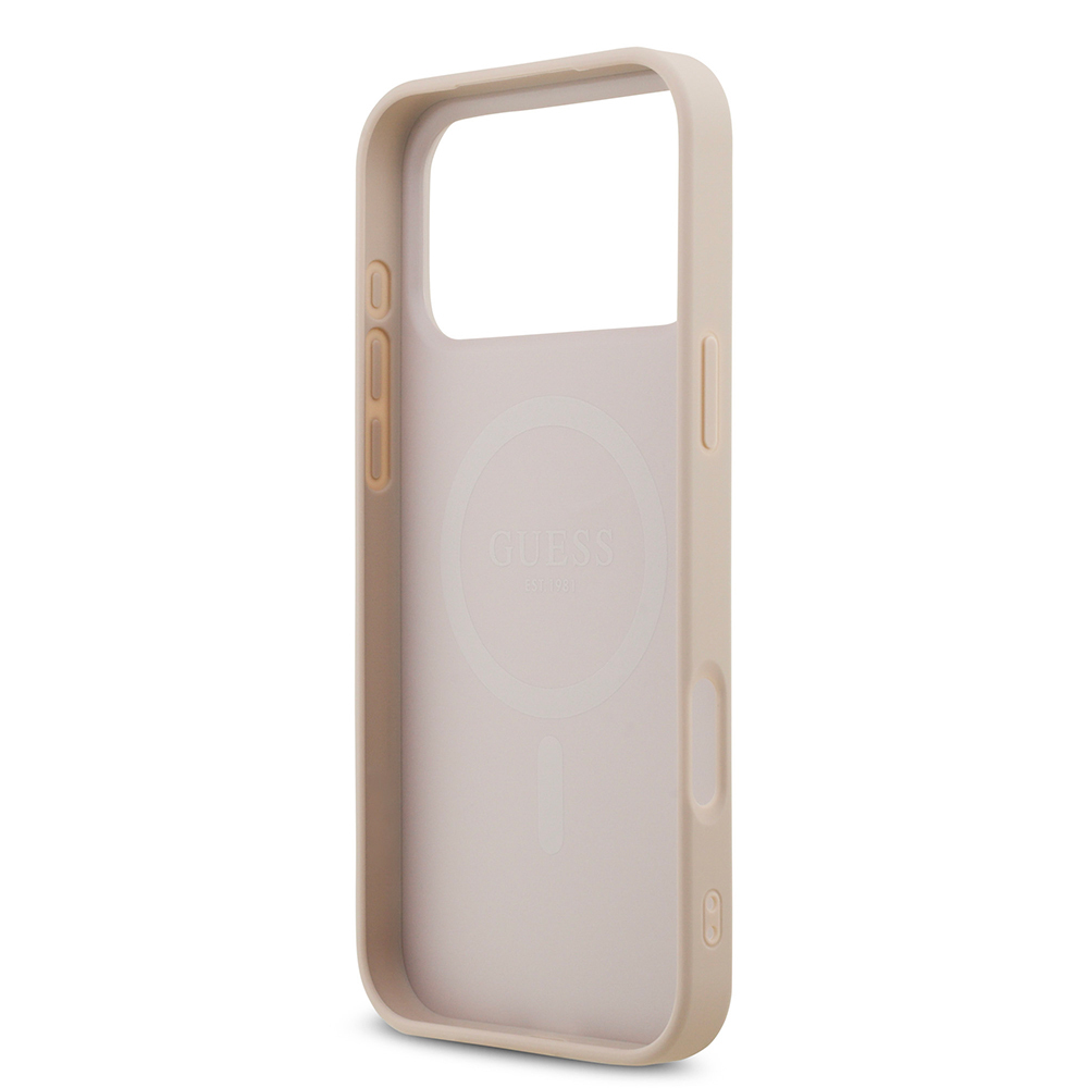 Apple iPhone 18 Pro Max Kılıf Guess Orjinal Lisanslı M-safe Şarj Özellikli Small 4G Classic Kapak - 6