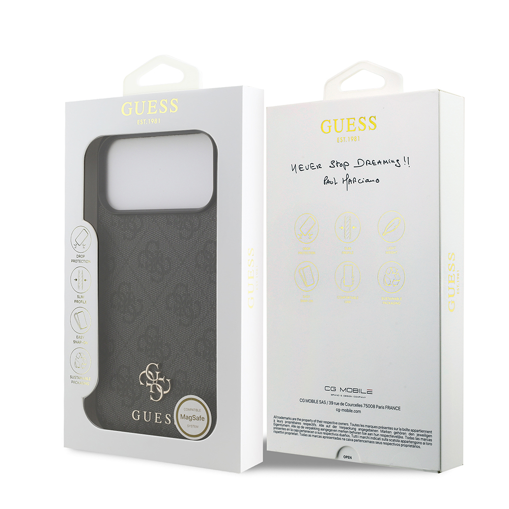Apple iPhone 18 Pro Max Kılıf Guess Orjinal Lisanslı M-safe Şarj Özellikli Small 4G Classic Kapak - 7