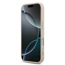 Apple iPhone 18 Pro Kılıf Guess Orjinal Lisanslı M-safe Şarj Özllikli PU Deri Taşlı Üçgen Logo 4G Desenli Strass Kapak - 4