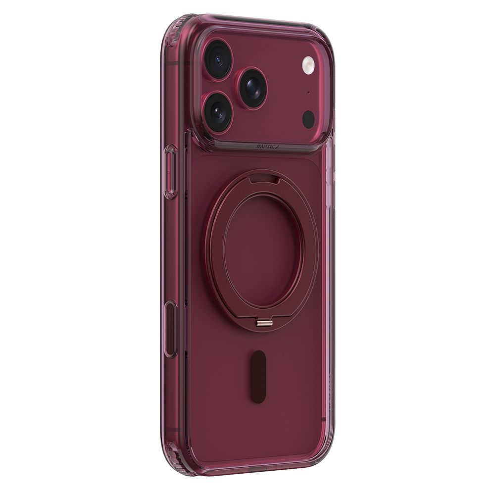 Apple iPhone 18 Pro Max Kılıf M-safe Şarj Özellikli Raptic Air Stand Serisi Aynalı Arka Yüzey Standlı Kapak - 1