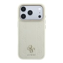 Apple iPhone 18 Pro Kılıf Guess Orjinal Lisanslı M-safe Şarj Özellikli Şeritli Peony 4G ve Yazı Logolu Kapak - 2