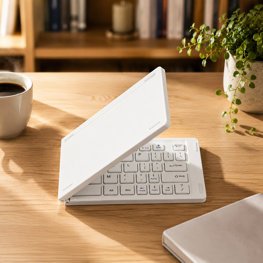Go Des GD-KB326 Sessiz Tuş Tasarımlı Katlanabilir Bluetooth Bağlantılı Kablosuz Klavye - 1