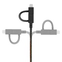 Native Union Belt Serisi 3in1 USB-A to Type-C - Lightning - Micro Şarj Kablosu 2M - 2