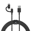 Native Union Belt Serisi 3in1 USB-A to Type-C - Lightning - Micro Şarj Kablosu 2M - 3