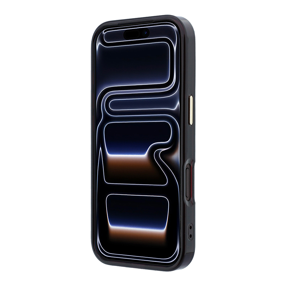 Apple iPhone 18 Pro Kılıf Guess Orjinal Lisanslı M-safe Şarj Özellikli 360 Derece Dönebilen Standlı Metal Yazı Logolu Silikon Kapak - 4