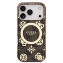 Apple iPhone 18 Pro Kılıf Guess Orjinal Lisanslı M-safe Şarj Özellikli IML Peony ve 4G Desenli Klasik Logolu Kapak - 2