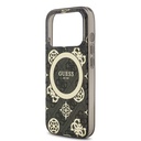 Apple iPhone 18 Pro Kılıf Guess Orjinal Lisanslı M-safe Şarj Özellikli IML Peony ve 4G Desenli Klasik Logolu Kapak - 5