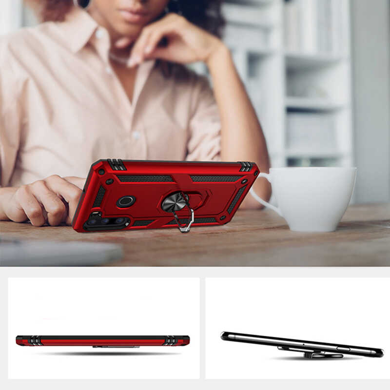 Samsung Galaxy A21 Uyumlu Kılıf Zore Vega Kapak - 8