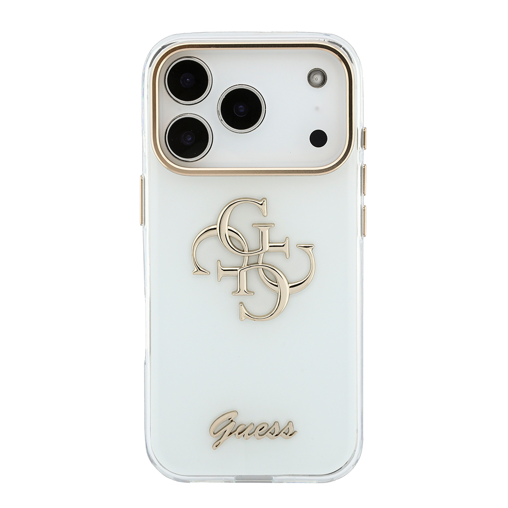 Apple iPhone 18 Pro Max Kılıf Guess Orjinal Lisanslı Yazı ve 4G Büyük Metal Logolu Silikon Kapak - 2