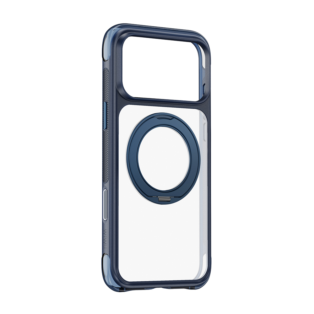 Apple iPhone 17 Pro Uyumlu Kılıf Wiwu AG-203 AeroGuard Ultra Serisi M-safe Şarj Özellikli Airbag Tasarımlı Standlı Kapak - 4