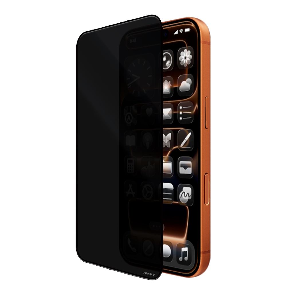 Apple iPhone 18 Pro Mohseven M6 Privacy Temperli Cam Ekran Koruyucu + Kolay Uygulama Aparatı - 5