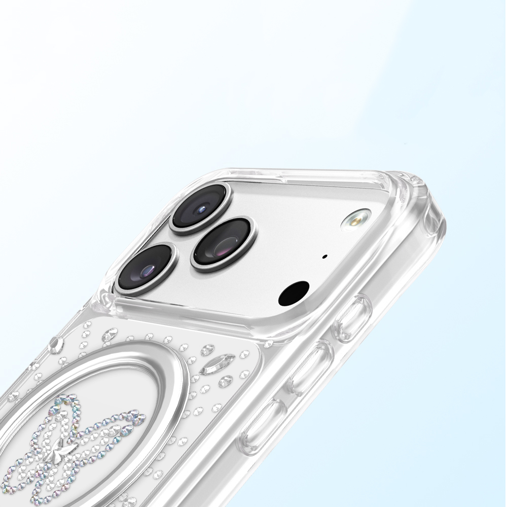 Apple iPhone 18 Pro Kılıf M-Safe Şarj Özellikli Zore Paris Mova Sert PC Kapak - 3