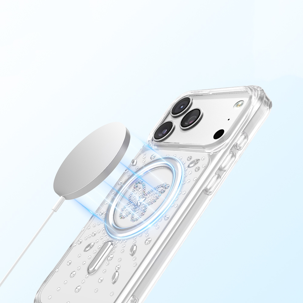 Apple iPhone 18 Pro Kılıf M-Safe Şarj Özellikli Zore Paris Mova Sert PC Kapak - 4