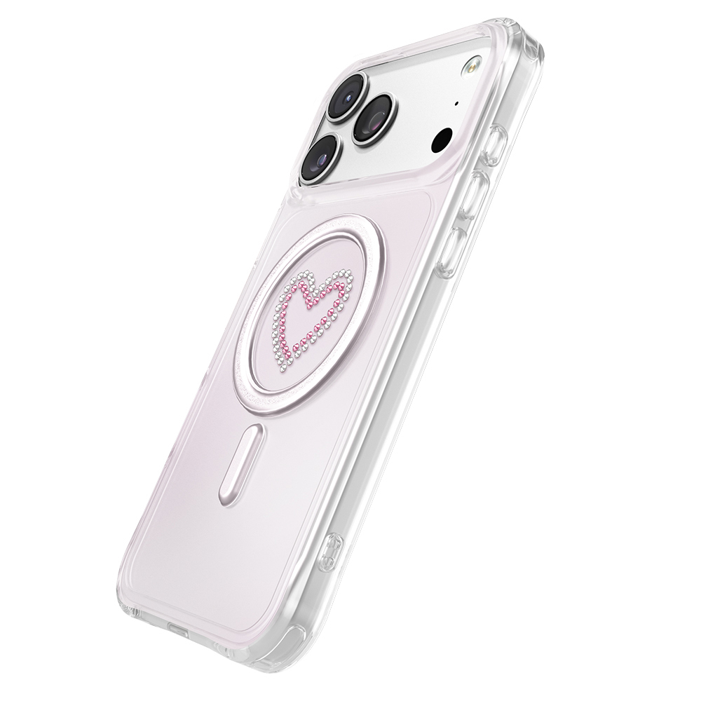 Apple iPhone 18 Pro Kılıf M-Safe Şarj Özellikli Zore Paris Mova Sert PC Kapak - 1
