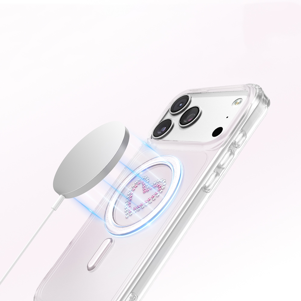 Apple iPhone 18 Pro Kılıf M-Safe Şarj Özellikli Zore Paris Mova Sert PC Kapak - 4