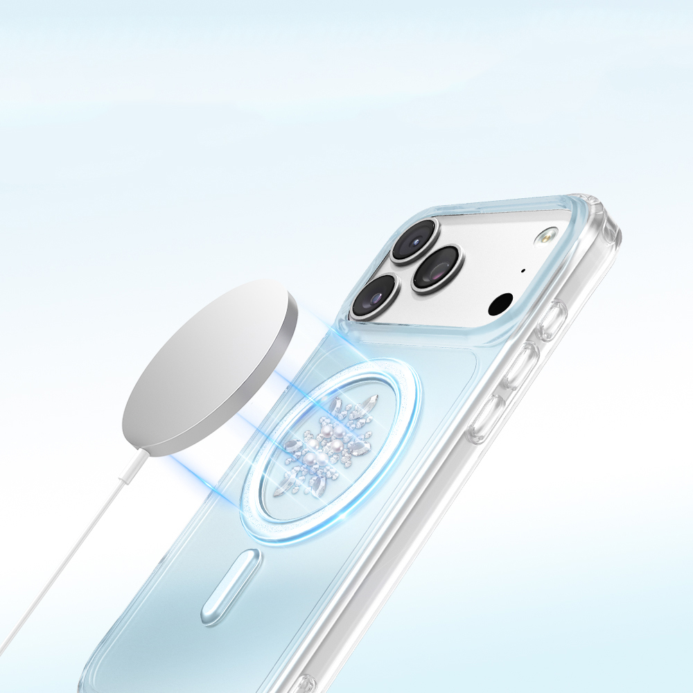 Apple iPhone 18 Pro Kılıf M-Safe Şarj Özellikli Zore Paris Mova Sert PC Kapak - 4