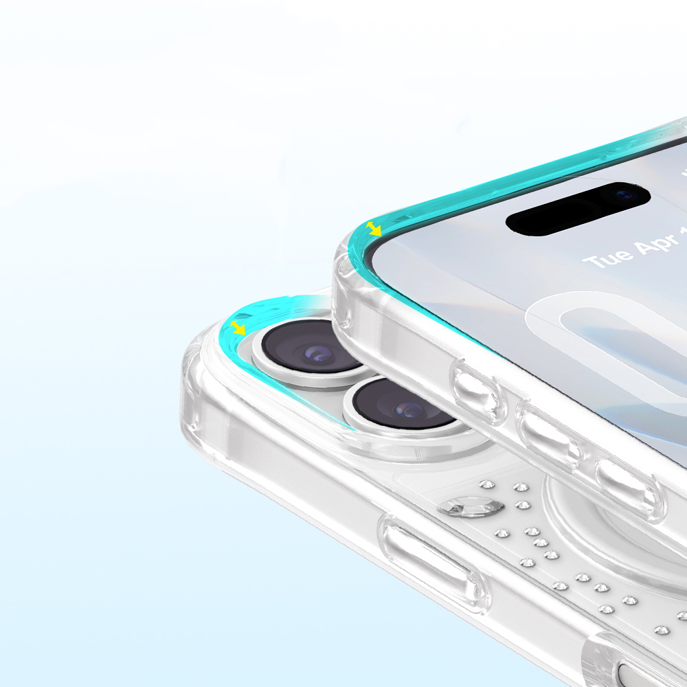 Apple iPhone 17 Uyumlu Kılıf M-Safe Şarj Özellikli Zore Paris Mova Sert PC Kapak - 5