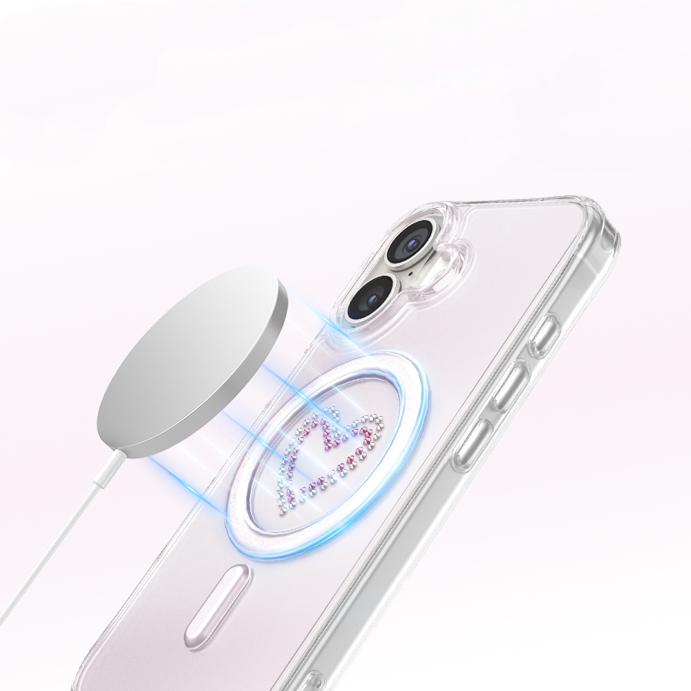 Apple iPhone 17 Uyumlu Kılıf M-Safe Şarj Özellikli Zore Paris Mova Sert PC Kapak - 4