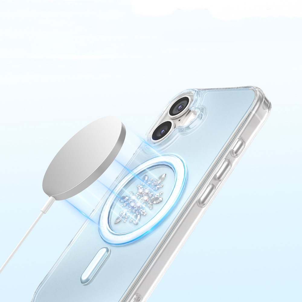 Apple iPhone 17 Uyumlu Kılıf M-Safe Şarj Özellikli Zore Paris Mova Sert PC Kapak - 4