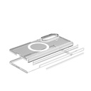 Samsung Galaxy Z Fold 7 Uyumlu Kılıf M-safe Şarj Özellikli Transparan Sert PC Wlons Pita Kapak - 3