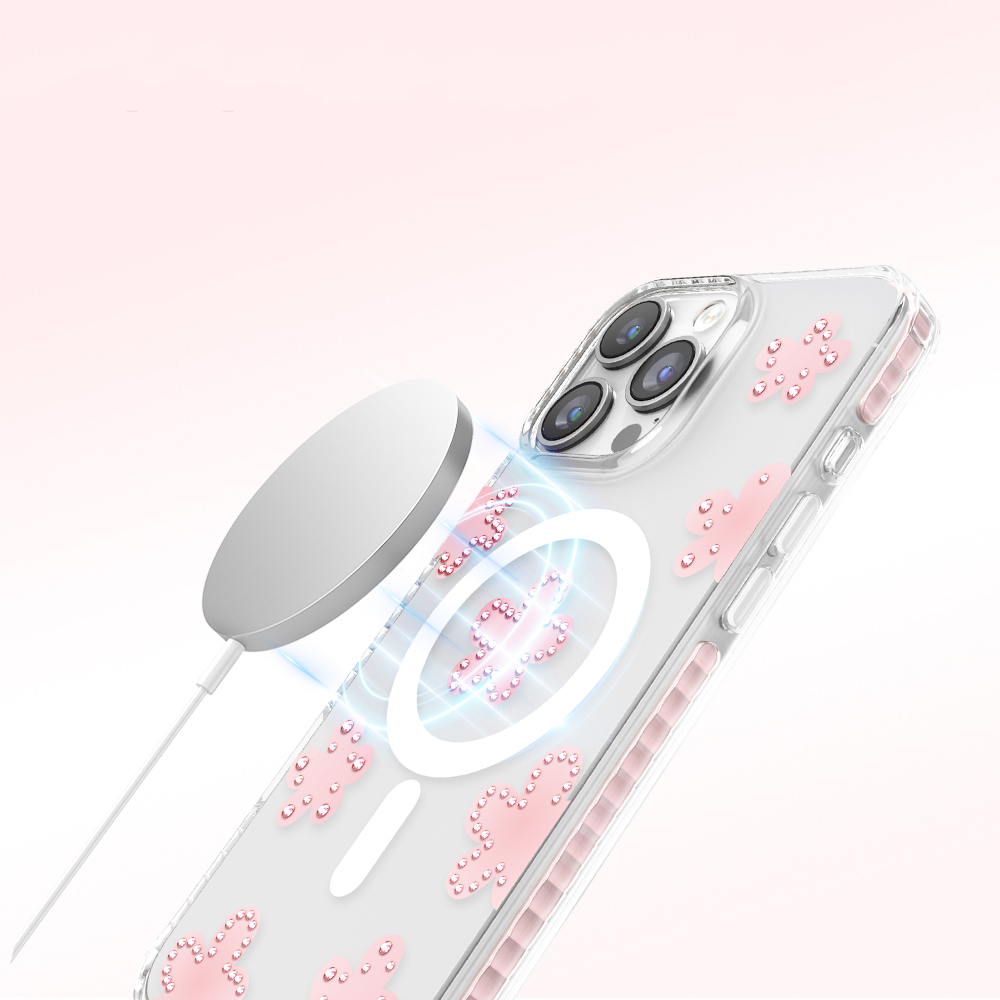 Apple iPhone 16 Pro Max Uyumlu Kılıf M-Safe Şarj Özellikli Zore Paris Elvo Sert PC Kapak - 4