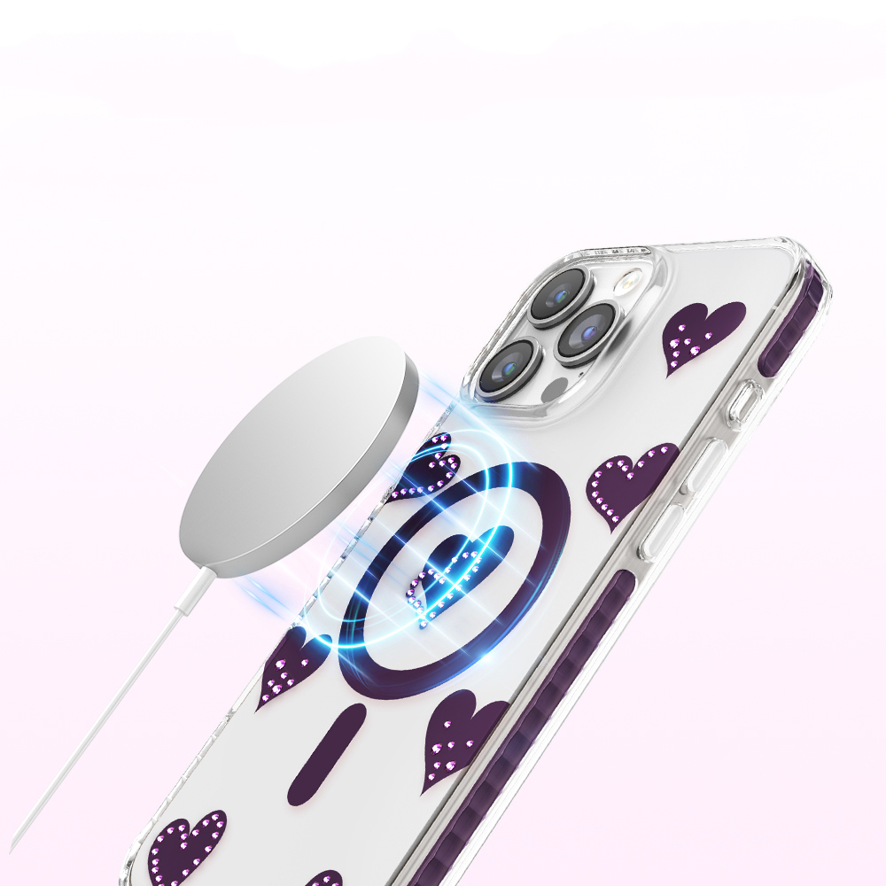 Apple iPhone 16 Pro Max Uyumlu Kılıf M-Safe Şarj Özellikli Zore Paris Elvo Sert PC Kapak - 4