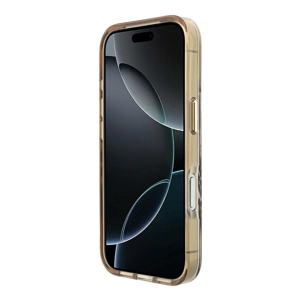 Apple iPhone 18 Pro Max Kılıf Guess Orjinal Lisanslı M-safe Şarj Özellikli Üçgen Logolu Zebra Desenli Silikon Kapak - 4