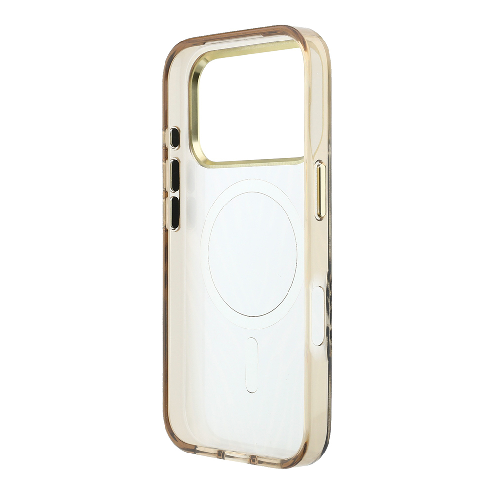 Apple iPhone 18 Pro Max Kılıf Guess Orjinal Lisanslı M-safe Şarj Özellikli Üçgen Logolu Zebra Desenli Silikon Kapak - 6