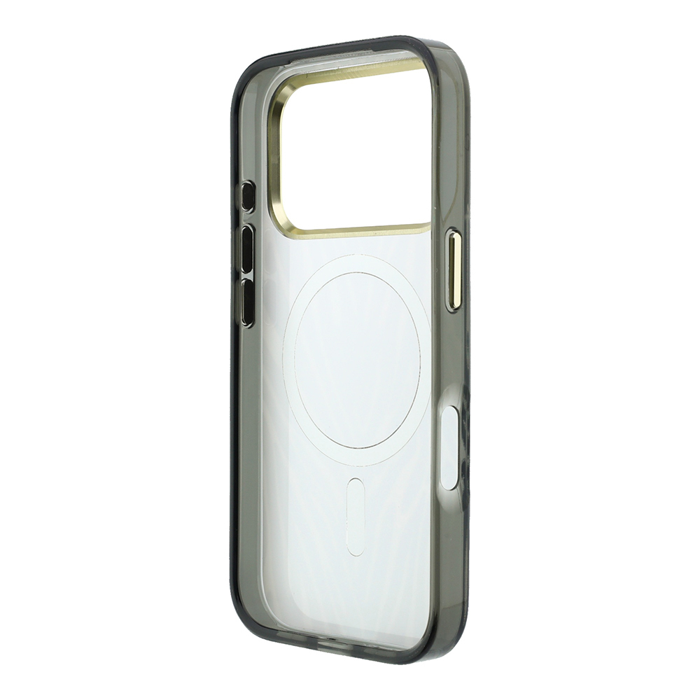 Apple iPhone 18 Pro Max Kılıf Guess Orjinal Lisanslı M-safe Şarj Özellikli Üçgen Logolu Zebra Desenli Silikon Kapak - 6