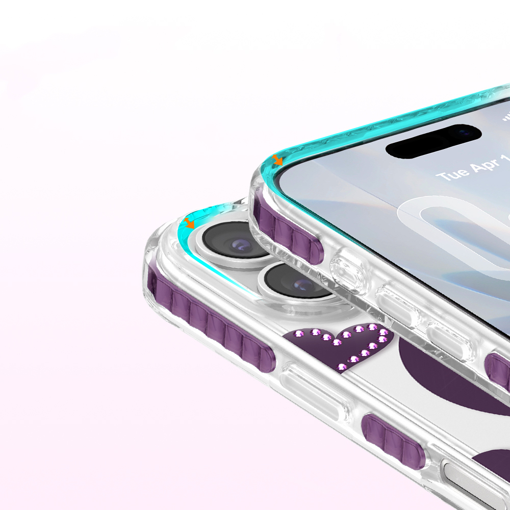 Apple iPhone 17 Uyumlu Kılıf M-Safe Şarj Özellikli Zore Paris Elvo Sert PC Kapak - 5