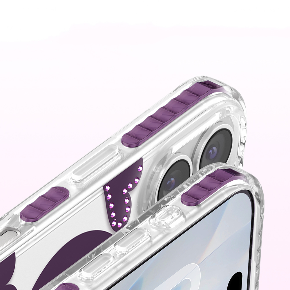 Apple iPhone 17 Uyumlu Kılıf M-Safe Şarj Özellikli Zore Paris Elvo Sert PC Kapak - 8