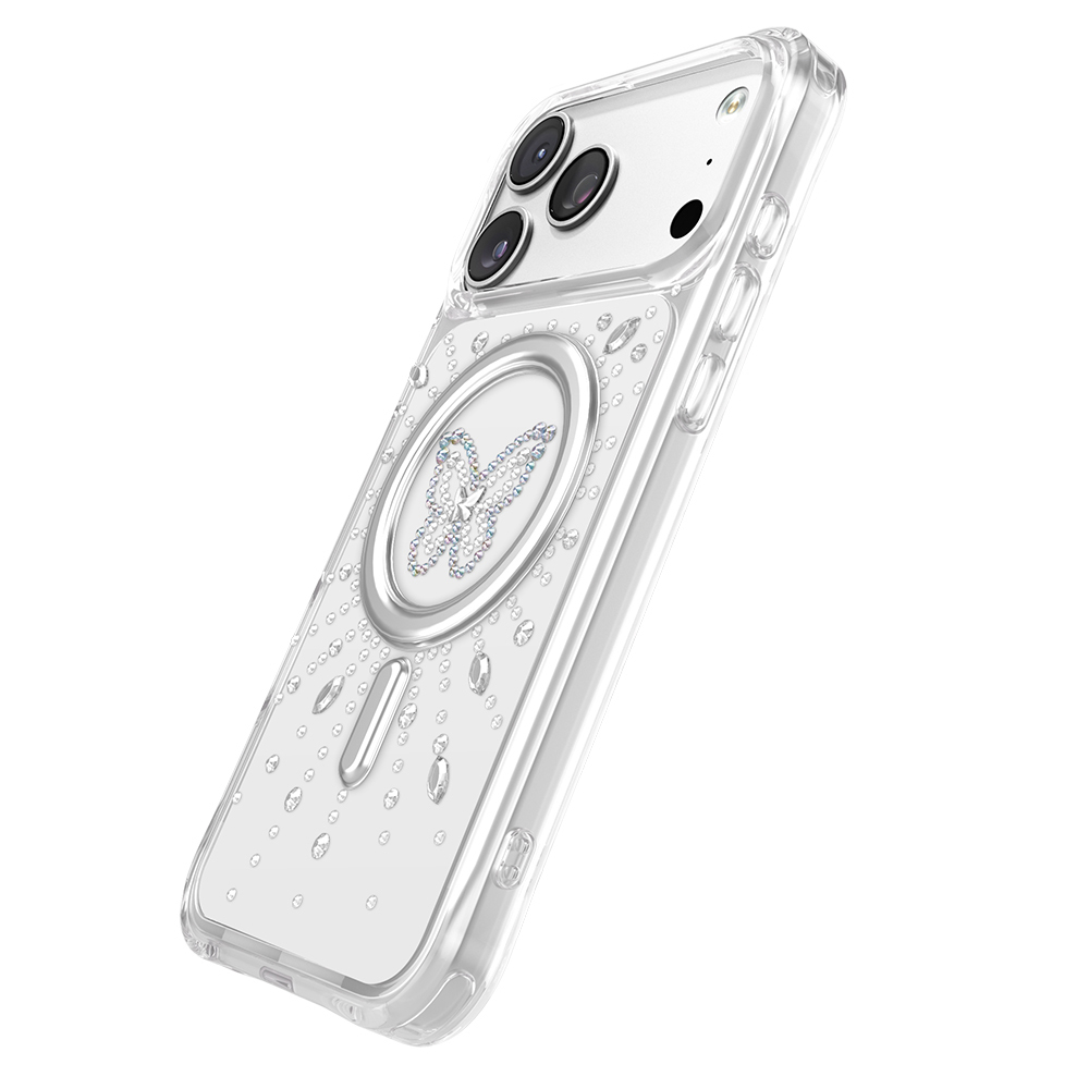 Apple iPhone 17 Pro Max Uyumlu Kılıf M-Safe Şarj Özellikli Zore Paris Mova Sert PC Kapak - 1