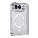 Apple iPhone Duo (Fold) Kılıf M-Safe Şarj Özellikli Raptic Air Clear Serisi Airbagli Kapak - 2