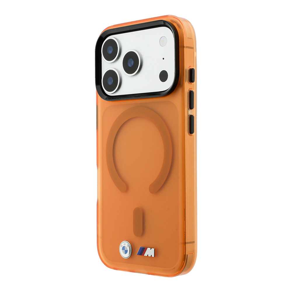 Apple iPhone 18 Pro Max Kılıf BMW Orjinal Lisanslı M-safe Şarj Özellikli Metal Buton Tasarımlı Buzlu IML Baskılı Kapak - 1