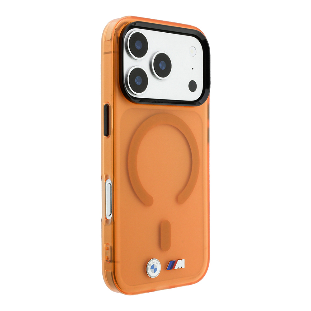 Apple iPhone 18 Pro Max Kılıf BMW Orjinal Lisanslı M-safe Şarj Özellikli Metal Buton Tasarımlı Buzlu IML Baskılı Kapak - 3
