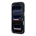 Apple iPhone 18 Pro Kılıf Guess Orjinal Lisanslı M-safe Şarj Özellikli Grained Triangle Kapak - 4