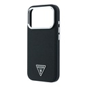 Apple iPhone 18 Pro Kılıf Guess Orjinal Lisanslı M-safe Şarj Özellikli Grained Triangle Kapak - 5