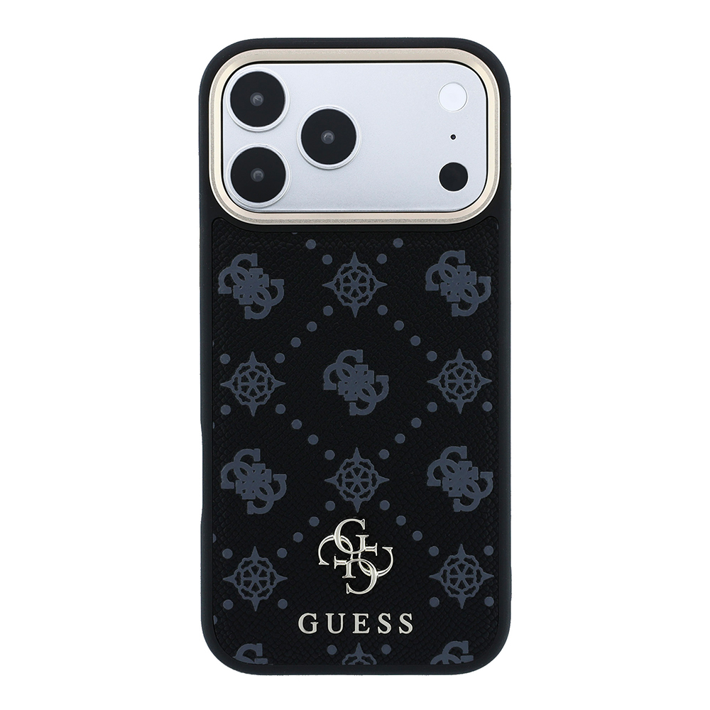 Apple iPhone 18 Pro Max Kılıf Guess Orjinal Lisanslı M-safe Şarj Özellikli Klasik Yazı ve 4G Logolu PU Deri Peony Kapak - 2
