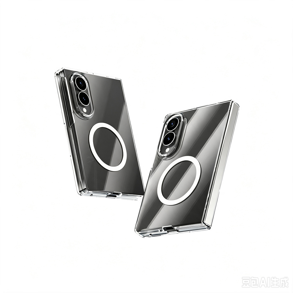 Galaxy Z Fold 8 Kamera Korumalı M-Safe Şarj Özellikli Şeffaf Zore London Sert PC Kapak - 3