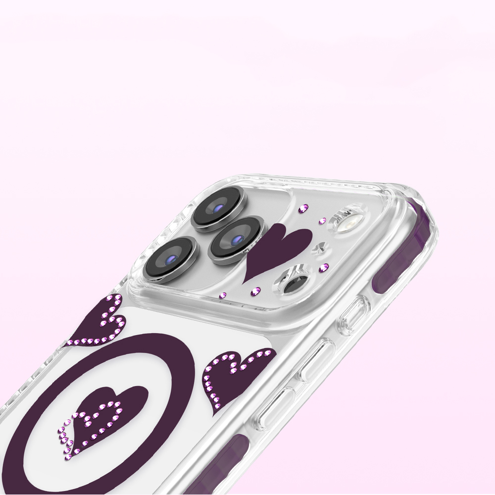 Apple iPhone 17 Pro Uyumlu Kılıf M-Safe Şarj Özellikli Zore Paris Elvo Sert PC Kapak - 3