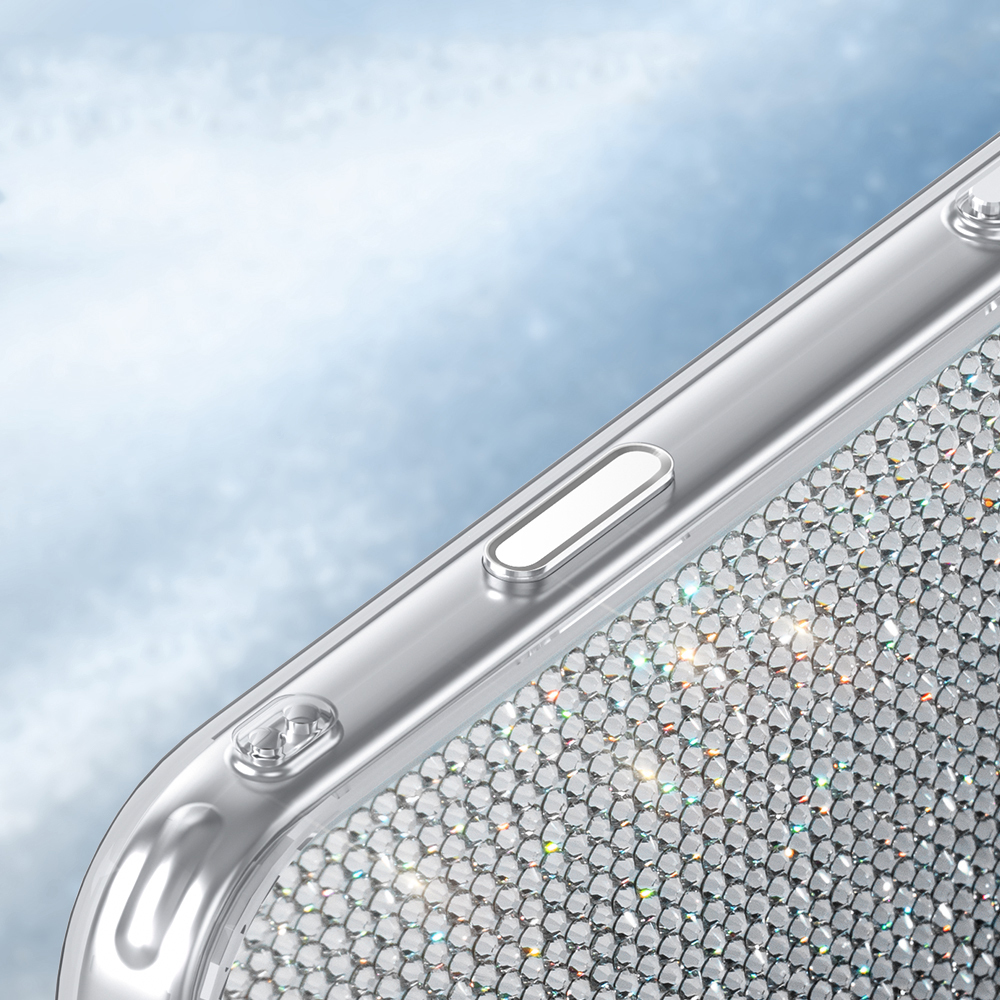 Apple iPhone 17 Pro Uyumlu Kılıf M-Safe Şarj Özellikli El İşlemeli Swarovski Taşlı Zore Paris Riva Sert PC Kapak - 9