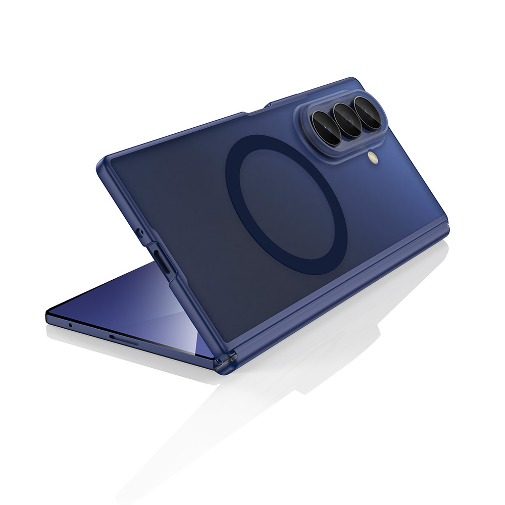 Samsung Galaxy Z Fold 7 Uyumlu Kılıf M-safe Şarj Özellikli Arkası Mat Sert PC Wlons Vena Kapak - 4
