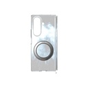 Samsung Galaxy Z Fold 7 Uyumlu Kılıf M-safe Şarj Özellikli Transparan Sert PC Wlons Pita Standlı Kapak - 4