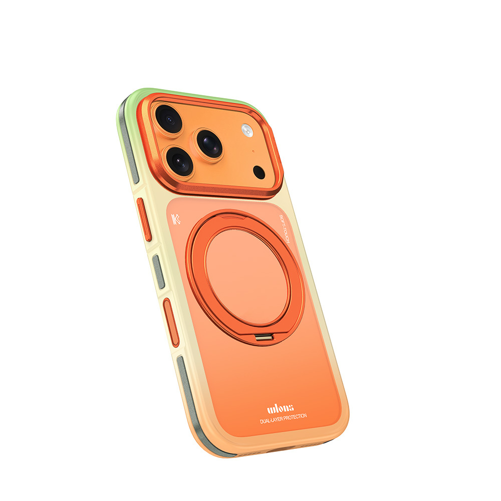 Apple iPhone 17 Pro Max Uyumlu Kılıf M-safe Şarj Özellikli Sert PC Wlons Arvox Standlı Kapak - 1