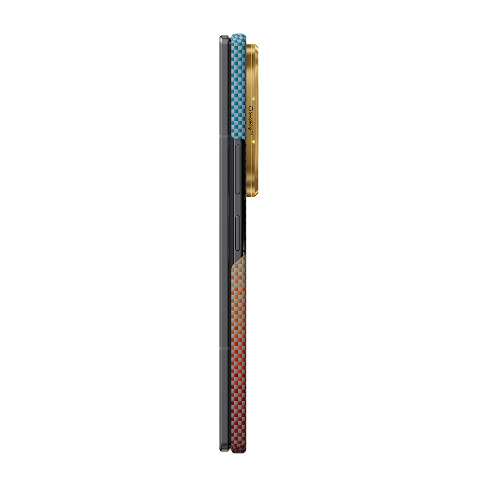 Galaxy Z Fold 8 Ultra Kılıf M-safe Şarj Özellikli Aramid Karbon Fiber Pitaka Sunset 2.0 California Dream Serisi Kapak - 2