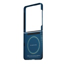 Samsung Galaxy Z Flip Uyumlu 8 Kılıf M-safe Şarj Özellikli Aramid Karbon Fiber Pitaka Tactile Woven Sunset-Moonrise Serisi Kapak - 2